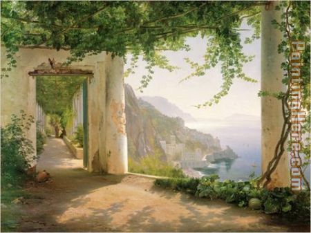 Amalfi dia Cappuccini 1 painting - Carl Fredrik Aagard Amalfi dia Cappuccini 1 art painting